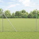 Vidaxl clôture à mailles de chaîne argent 10 x 1,6 m en acier galvanisé