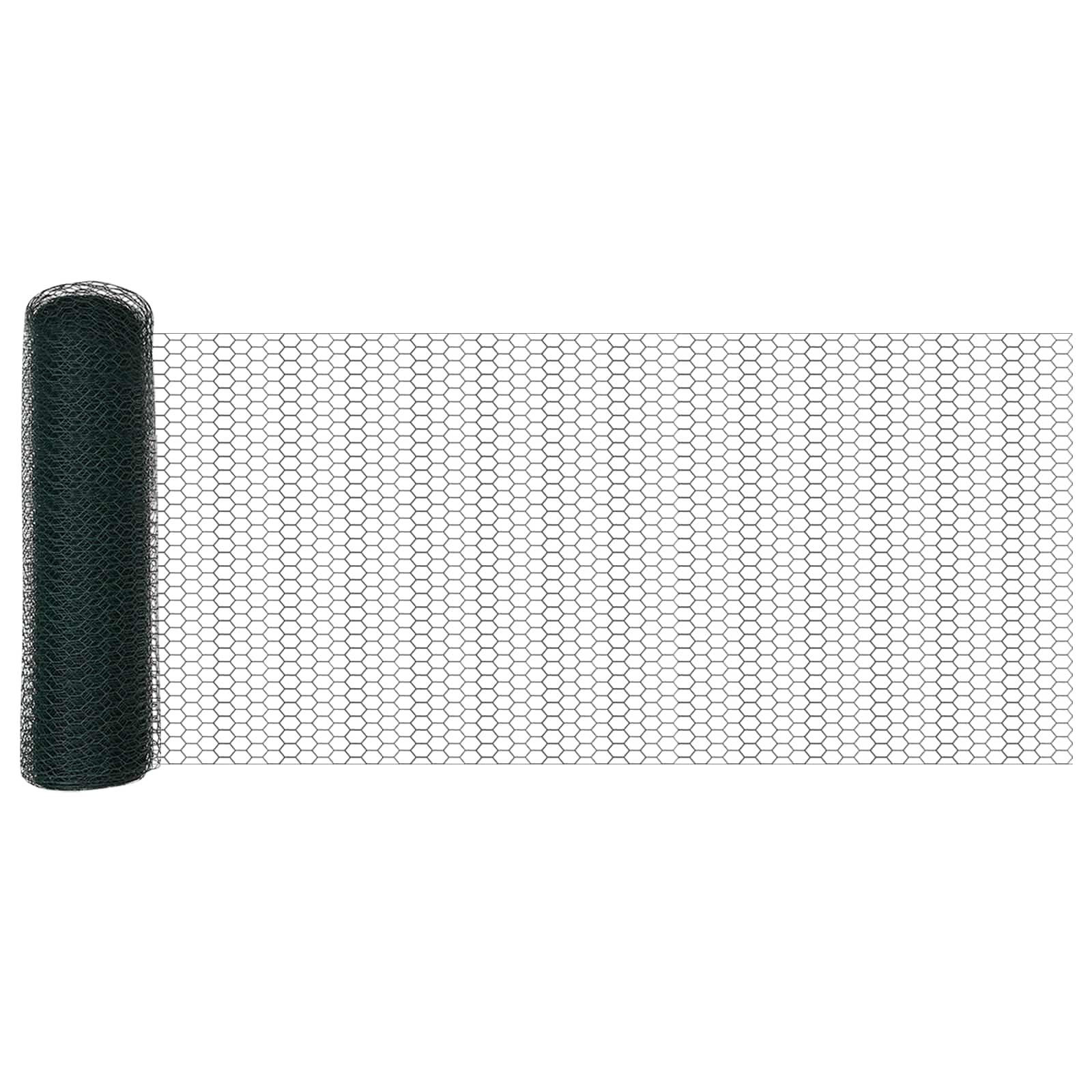Vidaxx clôture hexagonale vert 0,4 x 10 m PVC