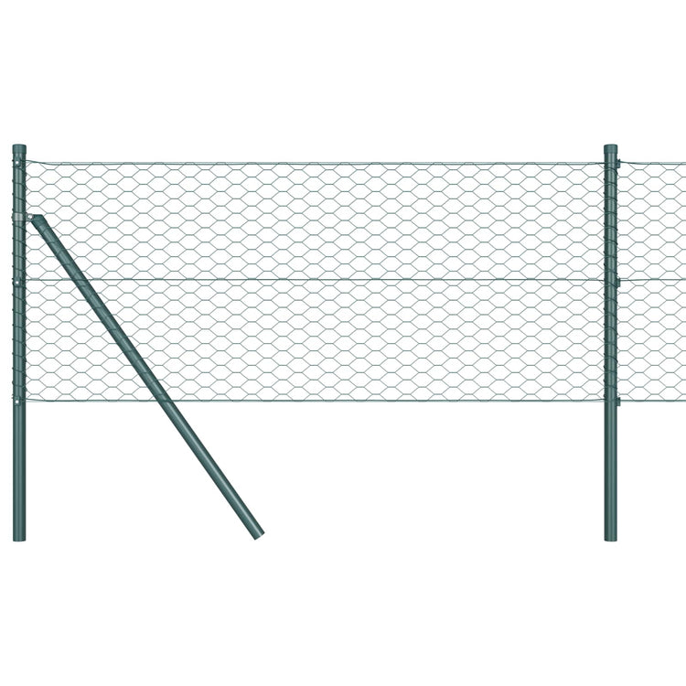 Vidaxx clôture hexagonale vert 0,4 x 10 m PVC