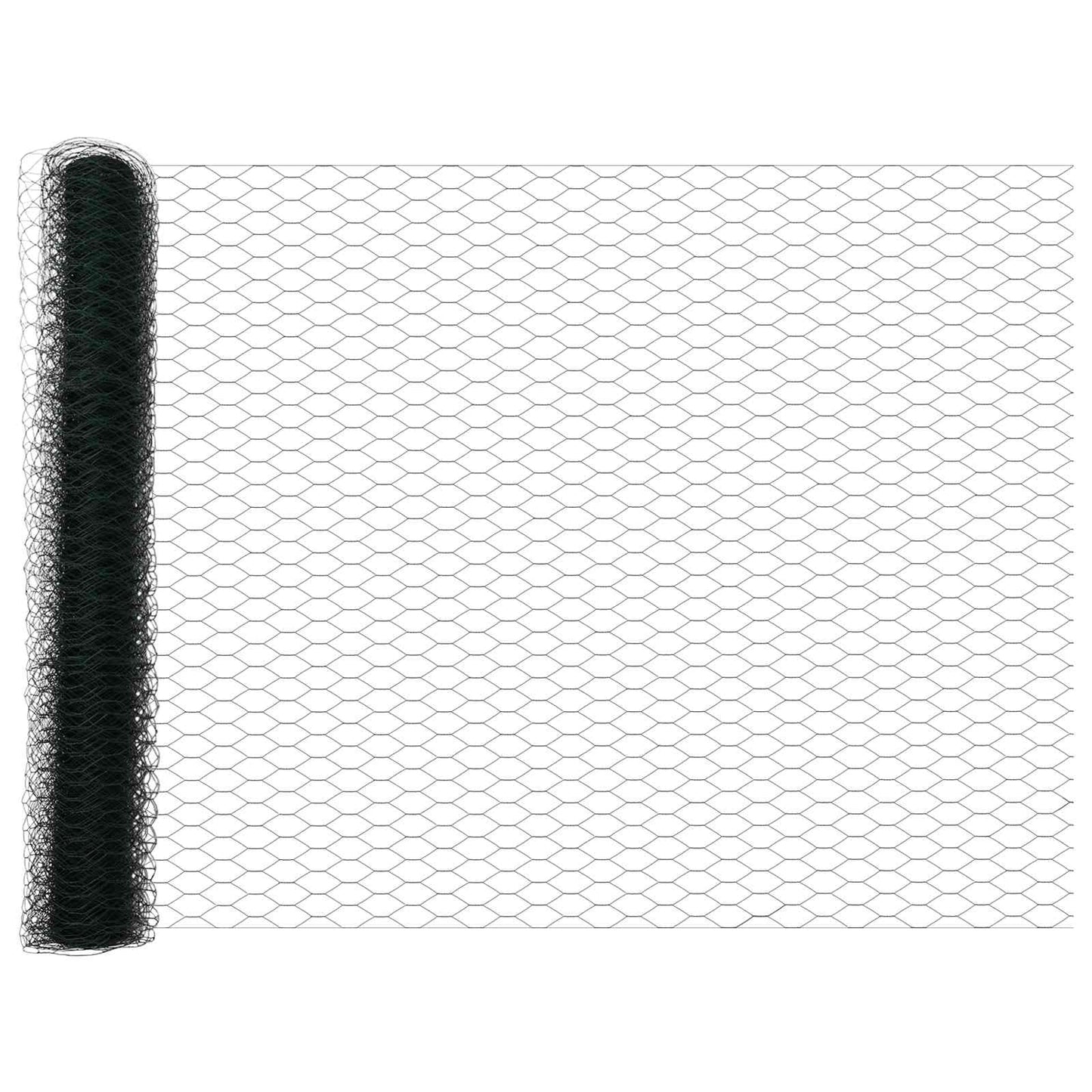 VidaXL clôture hexagonale vert 1,4 x 10 m PVC