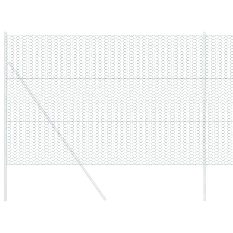 VidaXL clôture hexagonale vert 1,5 x 10 m PVC