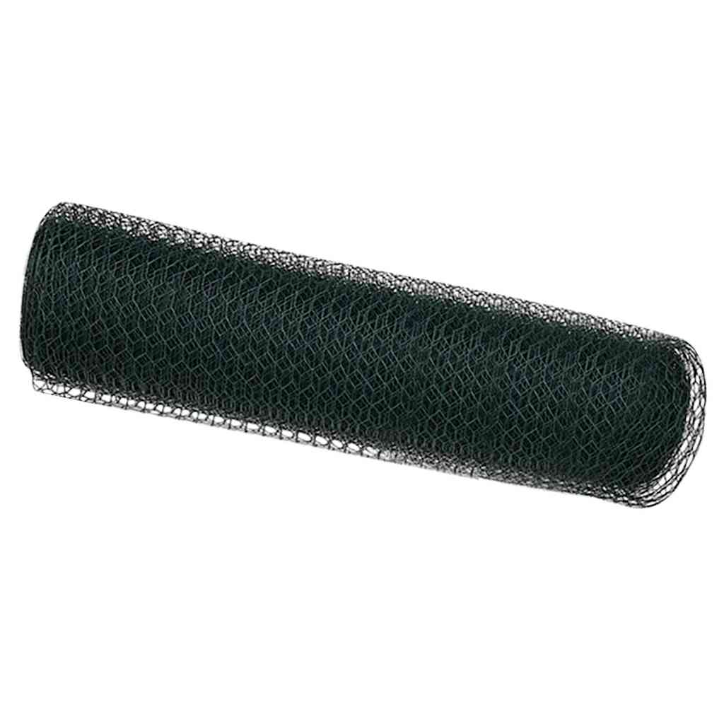 VidaXL clôture hexagonale vert 0,4 x 25 m PVC