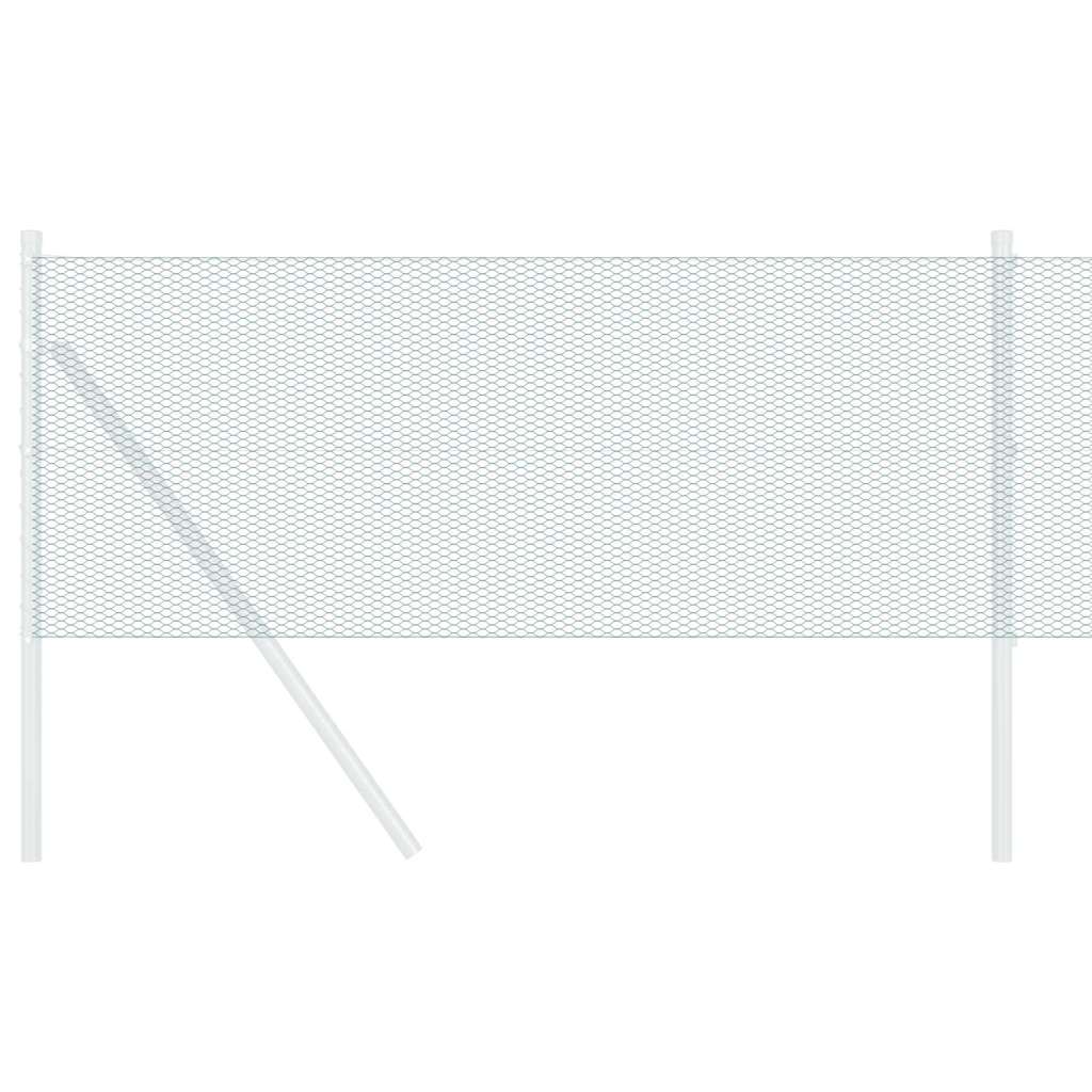 VidaXL clôture hexagonale vert 0,4 x 25 m PVC