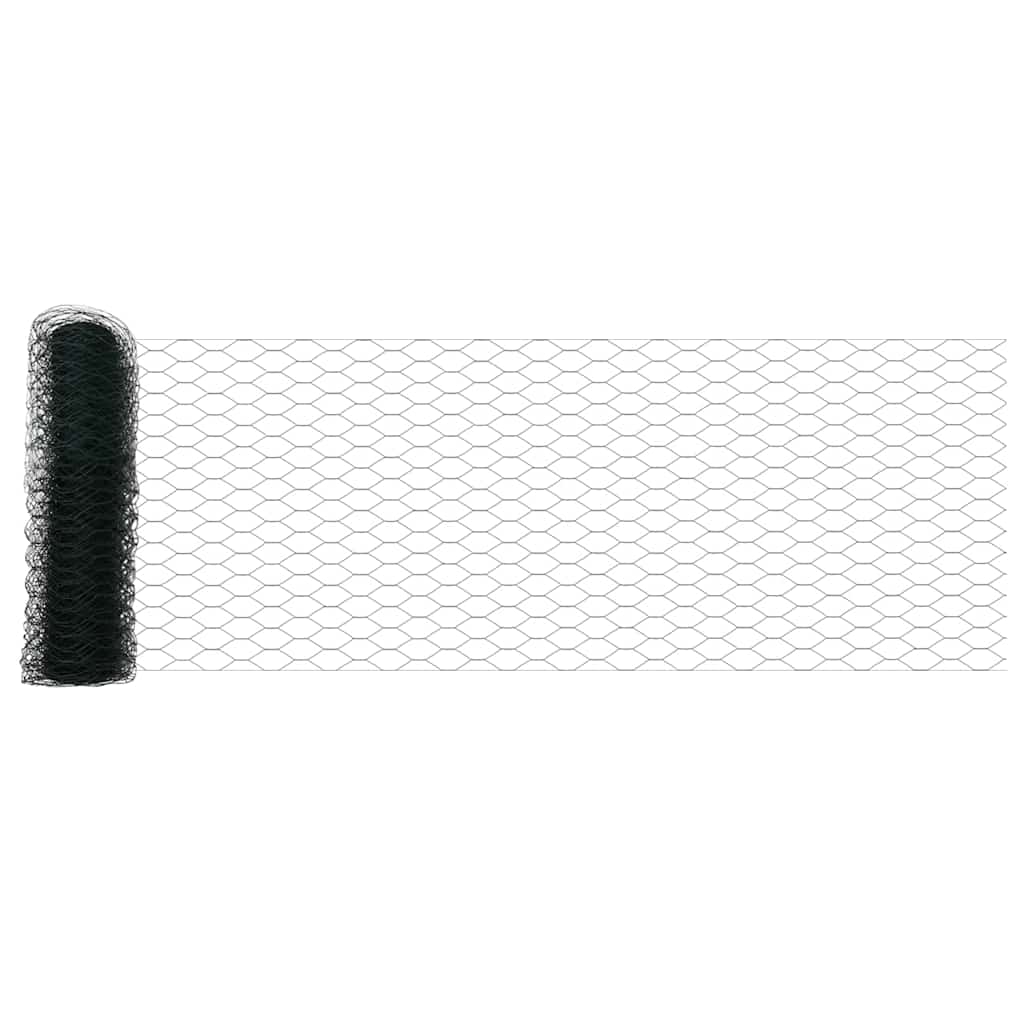 VidaXL clôture hexagonale vert 0,4 x 25 m PVC