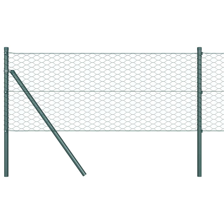 VidaXL clôture hexagonale vert 0,8 x 50 m PVC