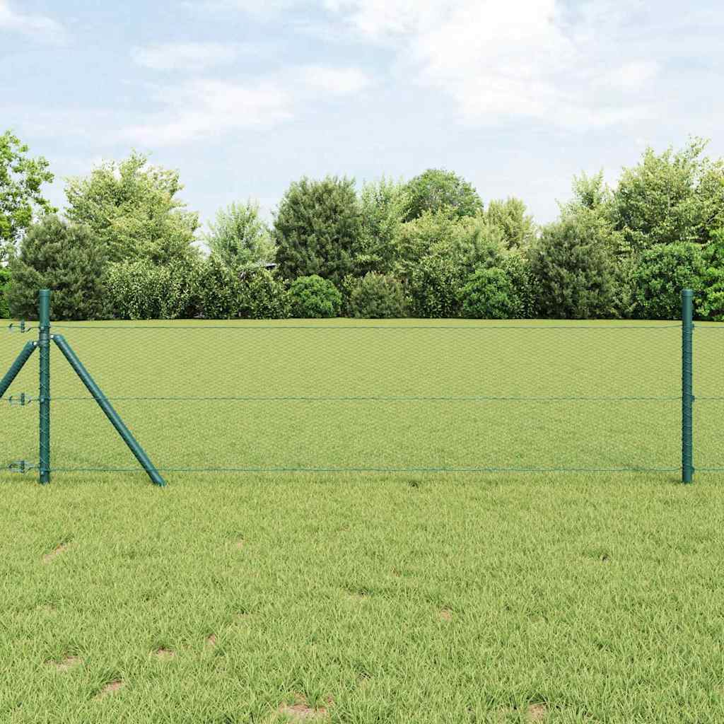 Vidaxx clôture hexagonale vert 0,8 x 100 m PVC