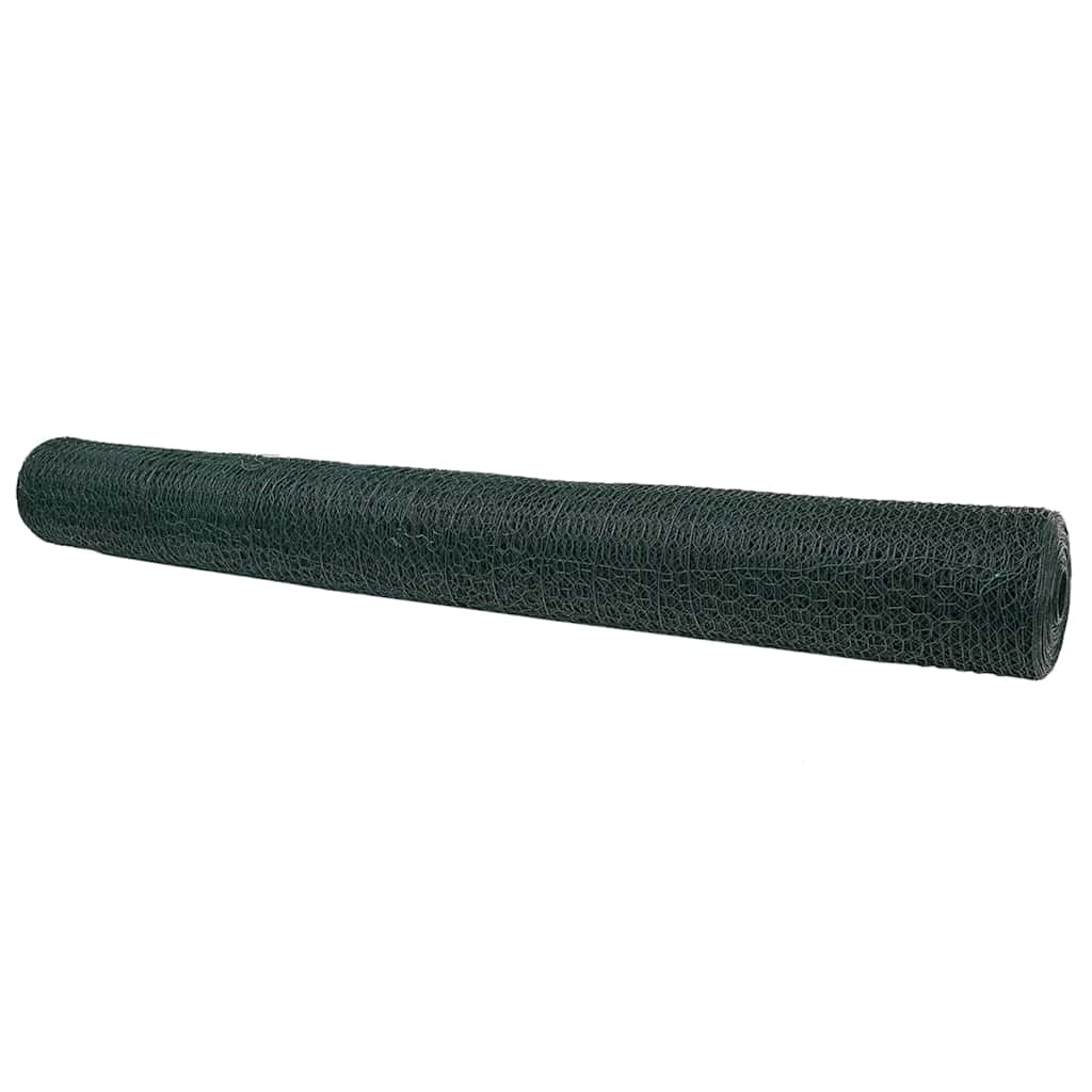 VidaXL clôture hexagonale vert 1,2 x 100 m PVC
