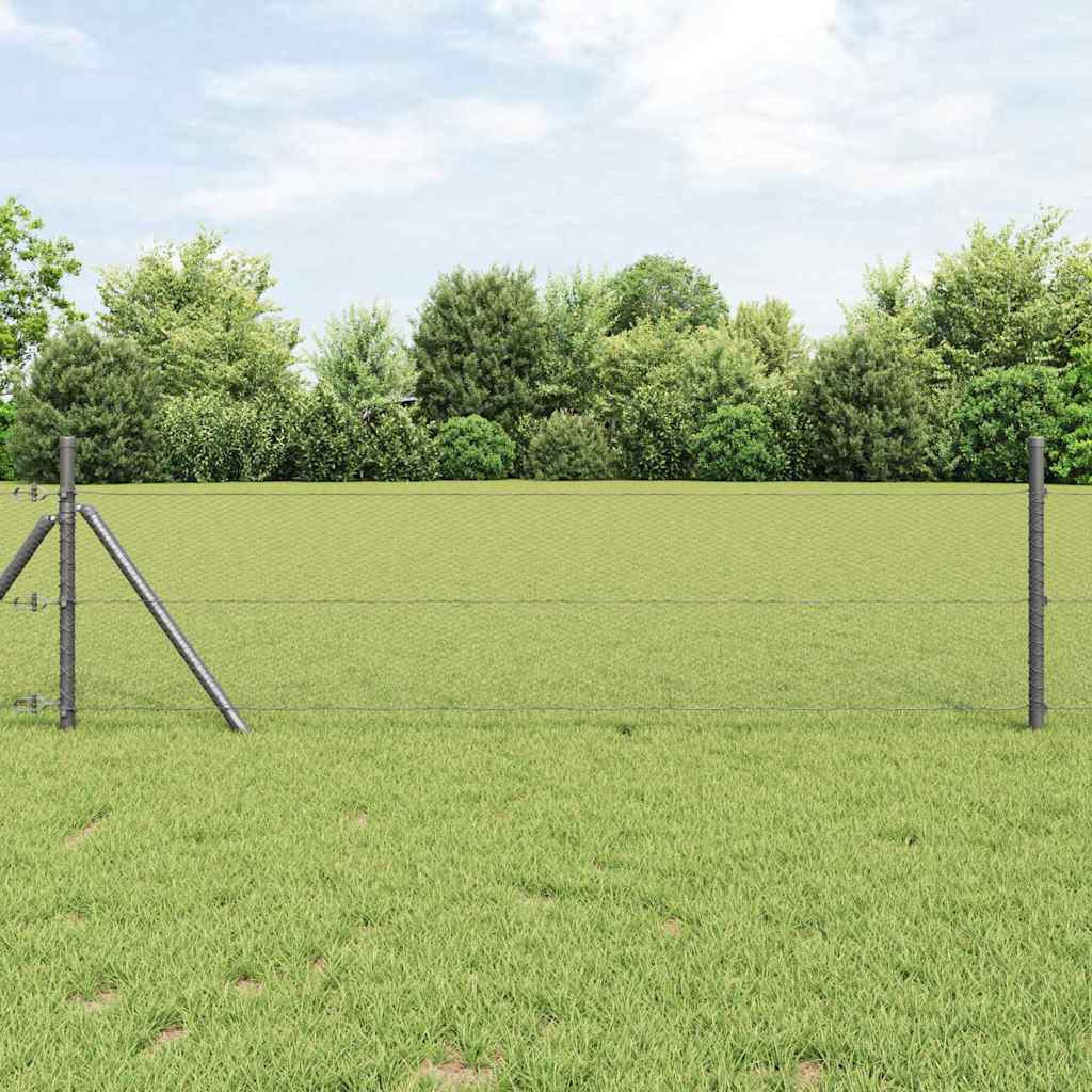 VidaXL clôture hexagonale gris 0,4 x 50 m PVC