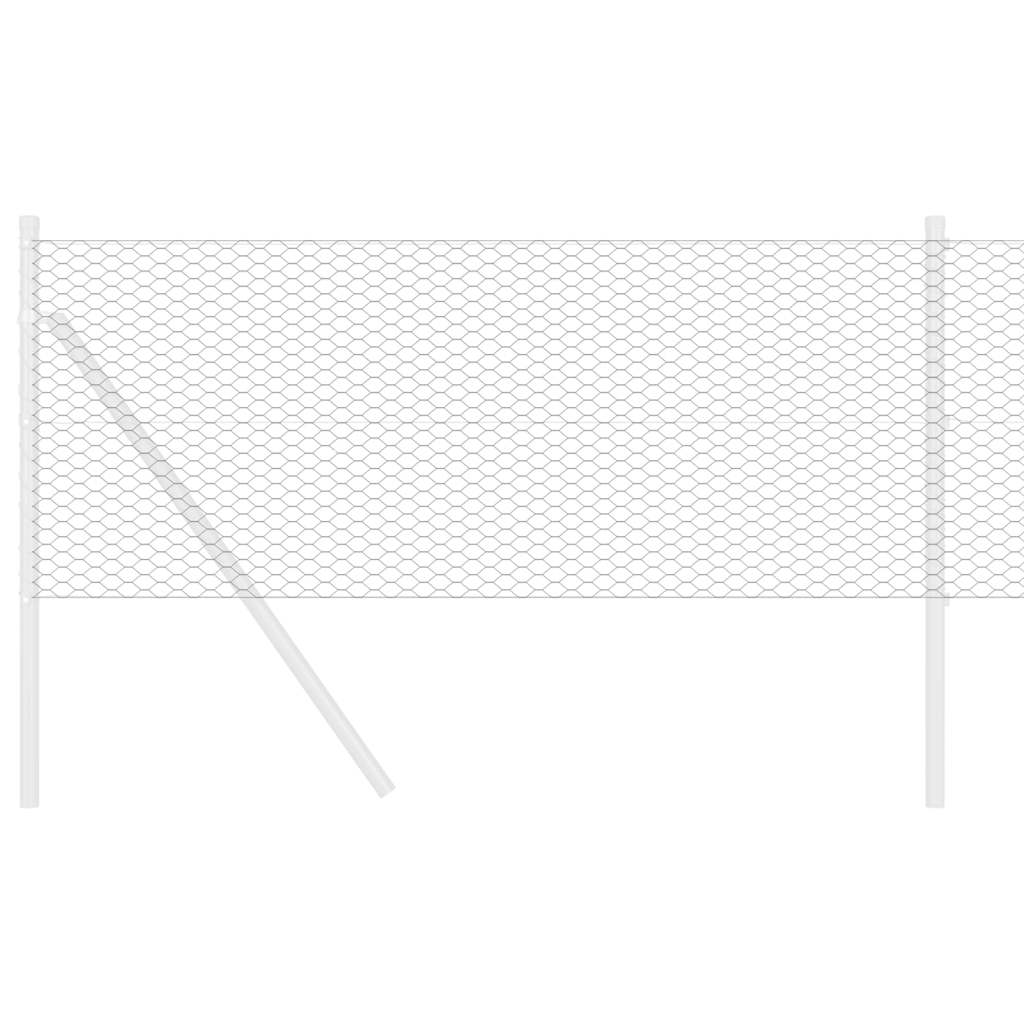 VidaXL clôture hexagonale gris 0,4 x 50 m PVC