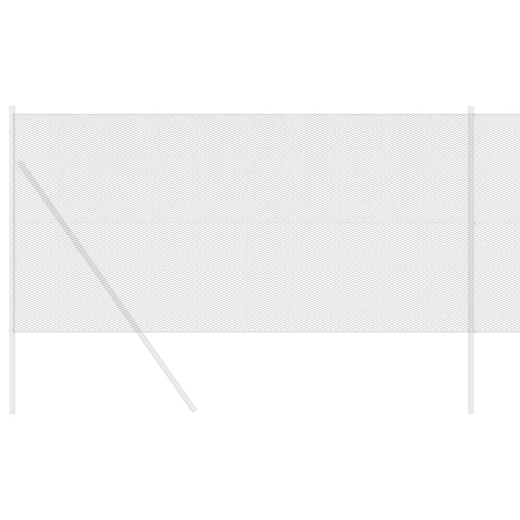 VidaXL clôture hexagonale gris 1,4 x 50 m PVC