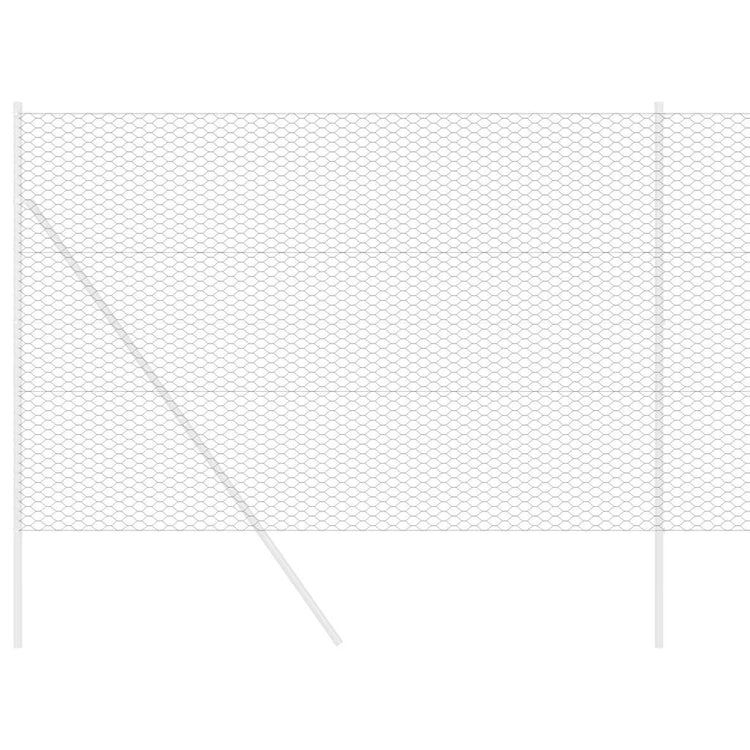 Vidaxx clôture hexagonale gris 1,6 x 100 m PVC