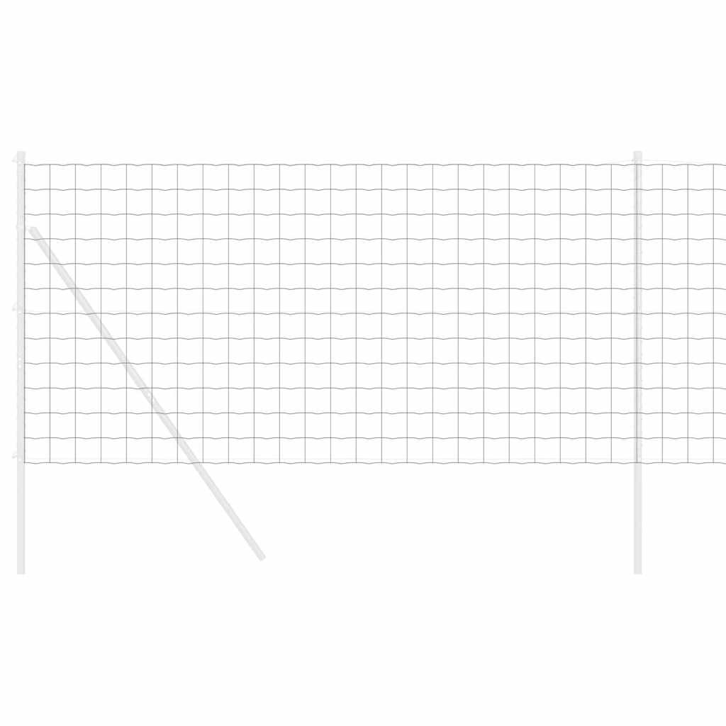 Vidaxl clôture hexagonale argent 1 x 50 m acier galvanisé