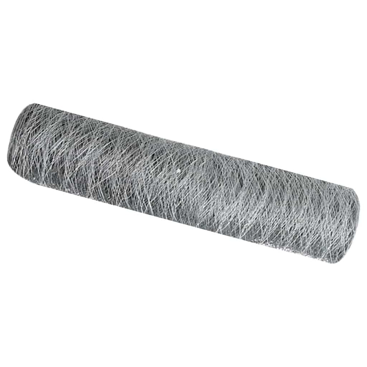 Vidaxx clôture hexagonale argent 0,4 x 100 m acier galvanisé