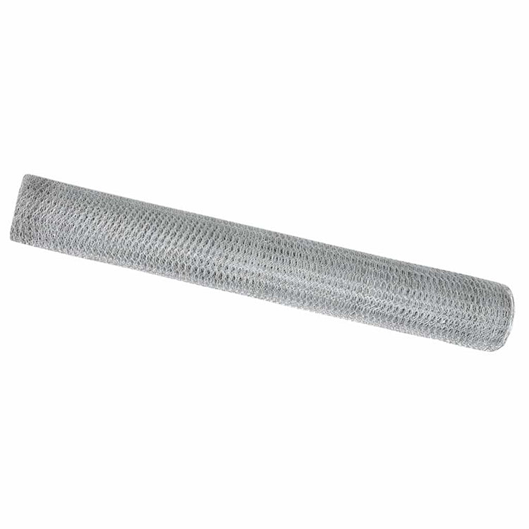 Vidaxl clôture hexagonale argent 1 x 100 m acier galvanisé