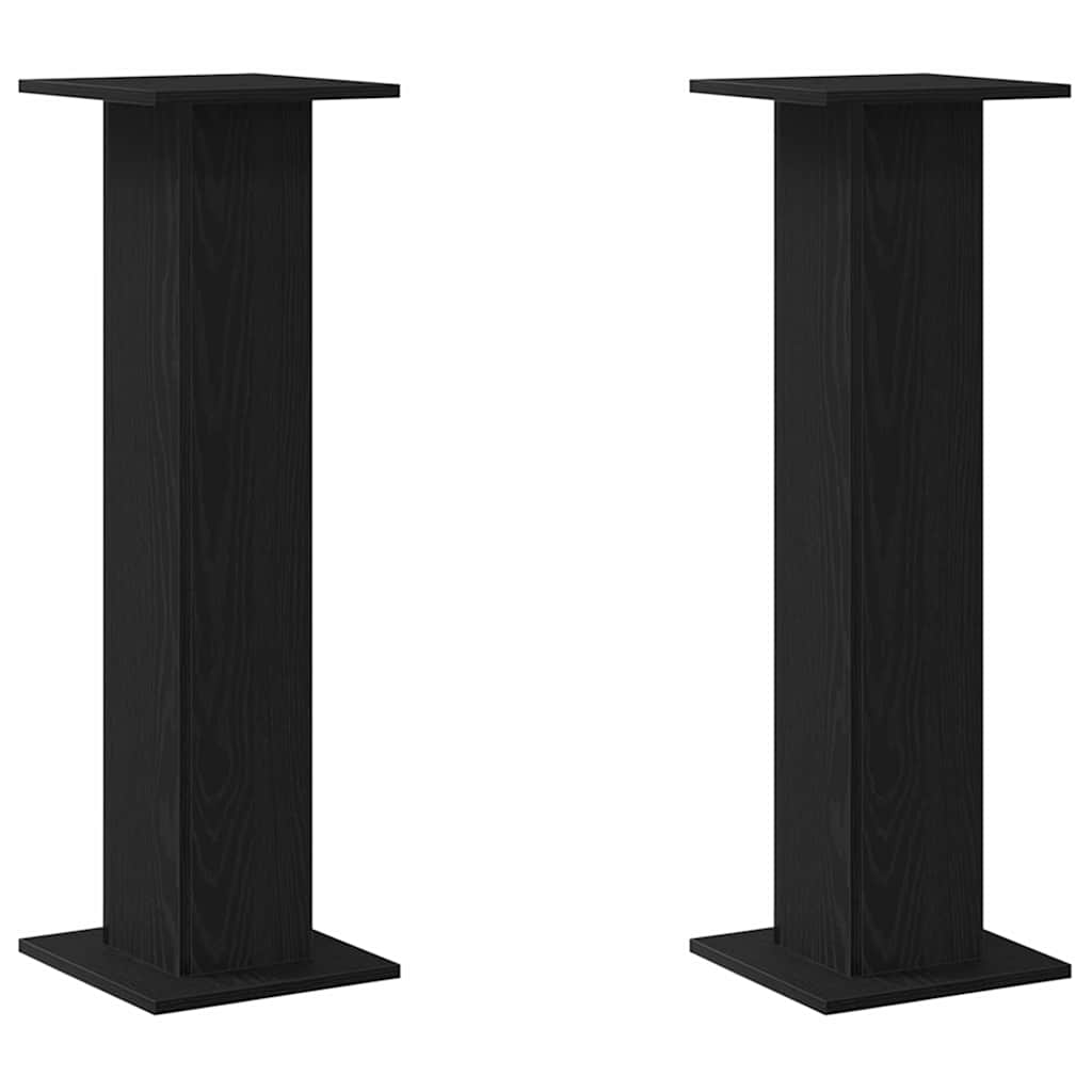 Vidaxx support pour plantes 2 pcs chêne noir 30 x 30 x 95 cm bois d'ingénierie
