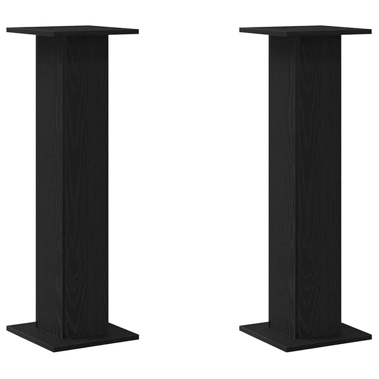 Vidaxx support pour plantes 2 pcs chêne noir 30 x 30 x 95 cm bois d'ingénierie