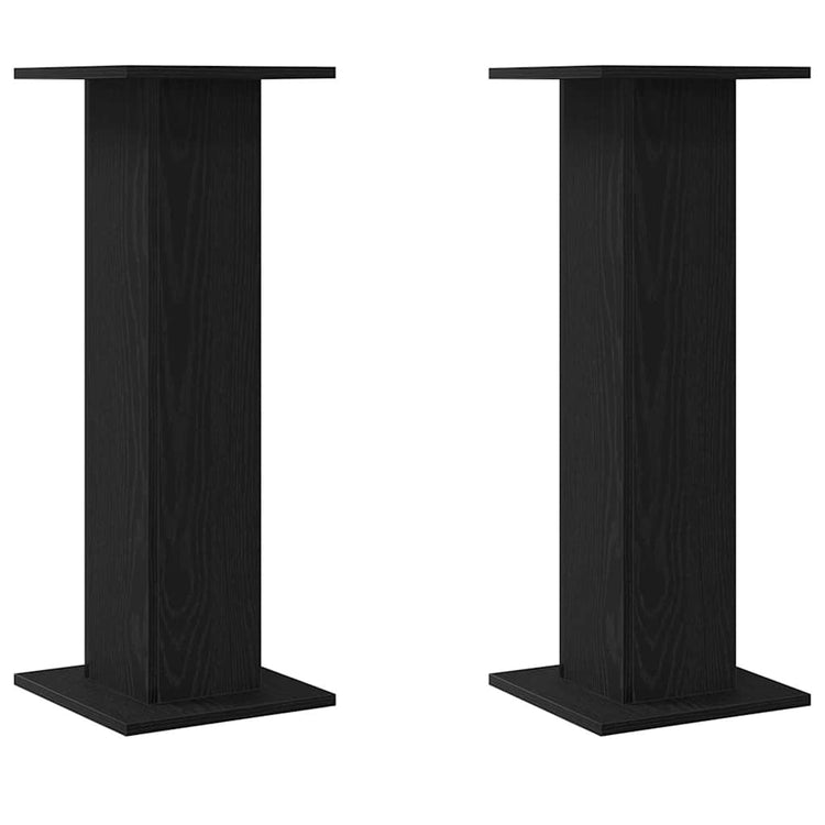Vidaxx support pour plantes 2 pcs chêne noir 30 x 30 x 80 cm bois d'ingénierie