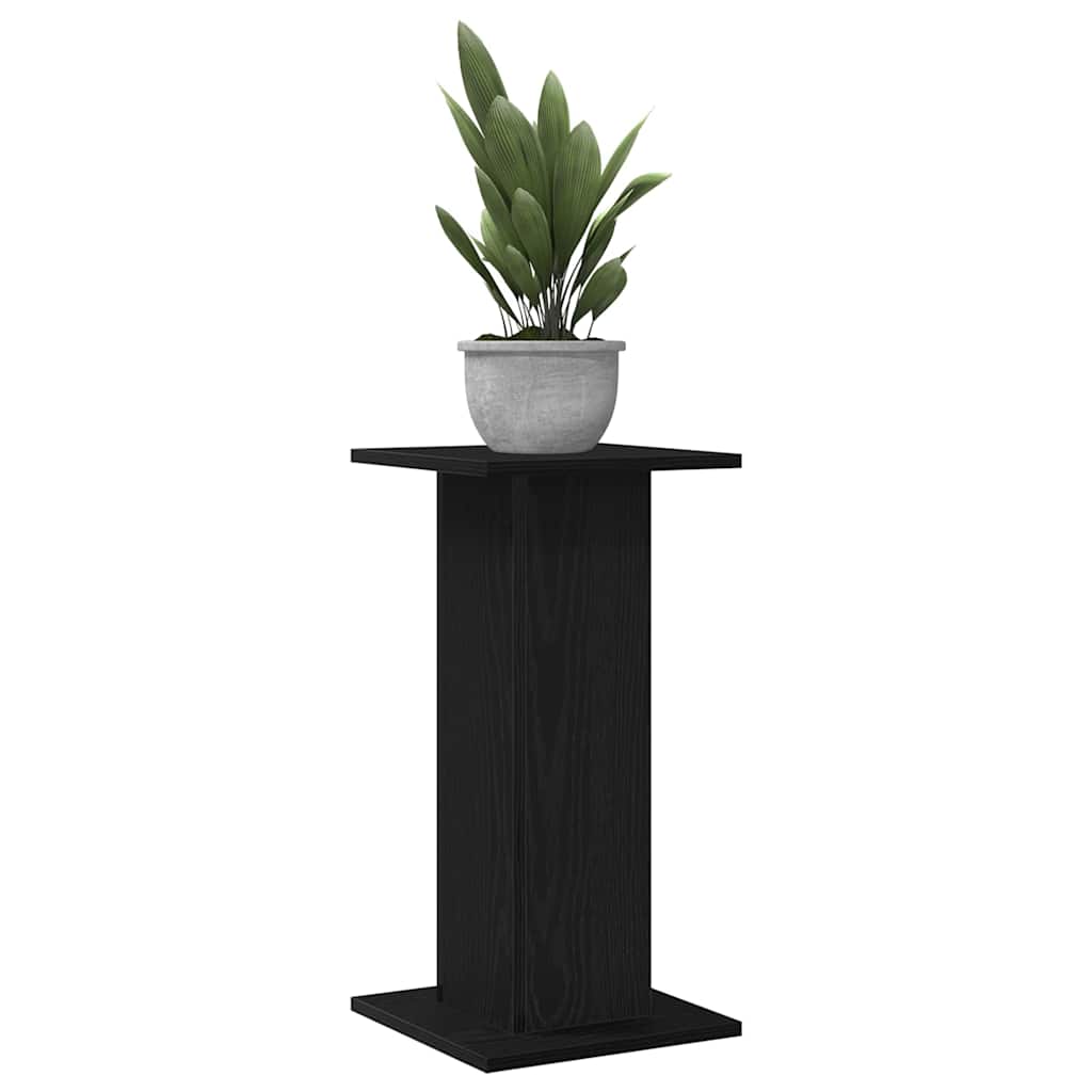 Vidaxxl support pour plantes 2 pcs chêne noir 30 x 30 x 60 cm bois d'ingénierie