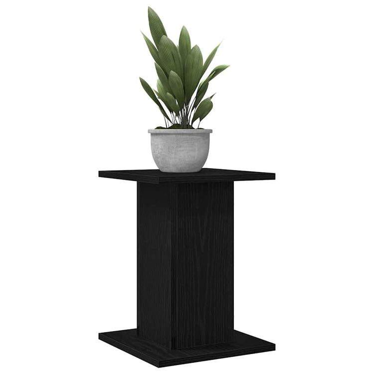 Vidaxxl support pour plantes 2 pcs chêne noir 30 x 30 x 40 cm bois d'ingénierie
