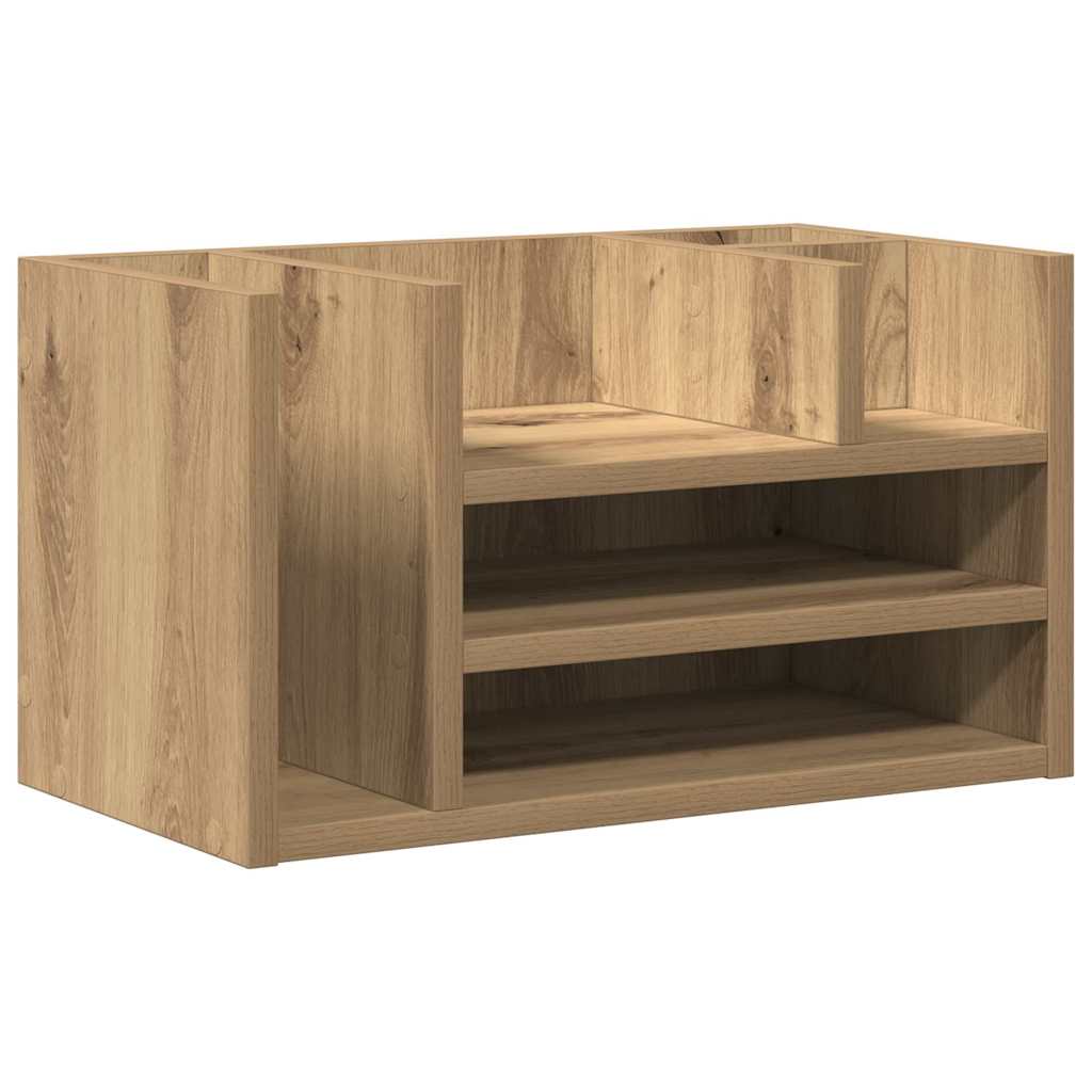 Vidaxx organiseur de bureau chêne noir 44,5 x 24 x 25 cm bois fini