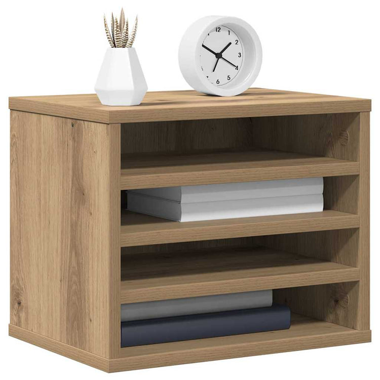 Vidaxx organisateur de bureau chêne artisanal 36 x 26 x 29,5 cm bois traité