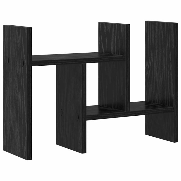 Vidaxxl organiseur de bureau chêne noir 34,5 x 15,5 x 35,5 cm bois d'ingénierie
