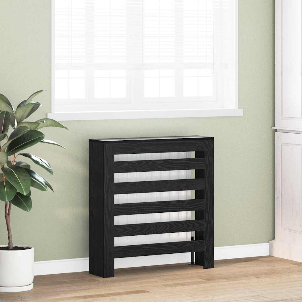 Vidaxx cache radiateur chêne noir 78 x 20 x 82 cm bois d'ingénierie