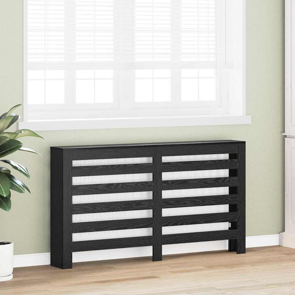 Vidaxx cache radiateur chêne noir 149 x 20 x 82 cm bois d'ingénierie