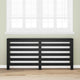 Vidaxxl cache radiateur chêne noir 175 x 20 x 82 cm bois d'ingénierie