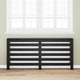 Vidaxxl cache radiateur chêne noir 175 x 20 x 82 cm bois d'ingénierie
