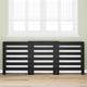 Vidaxxl cache radiateur chêne noir 205 x 21,5 x 83,5 cm bois d'ingénierie