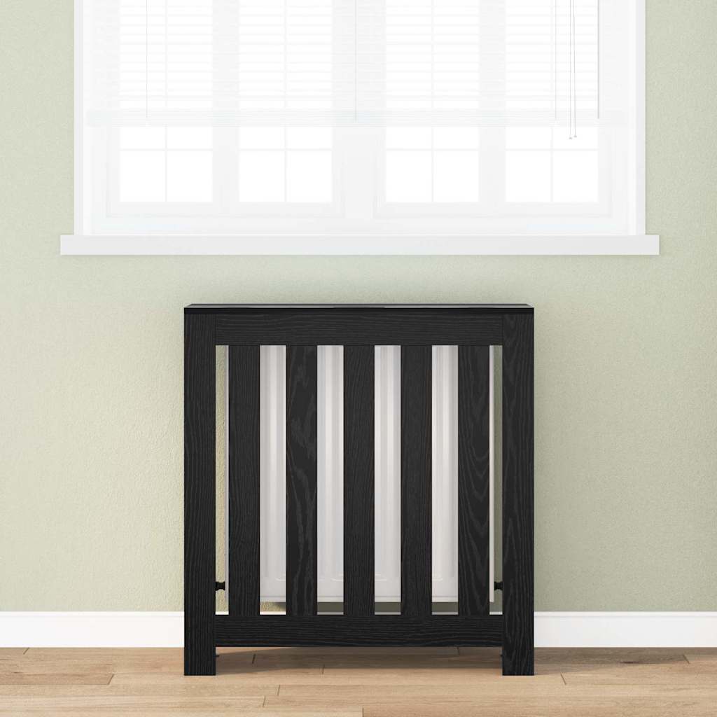 Vidaxx cache radiateur chêne noir 78 x 20 x 82 cm bois d'ingénierie
