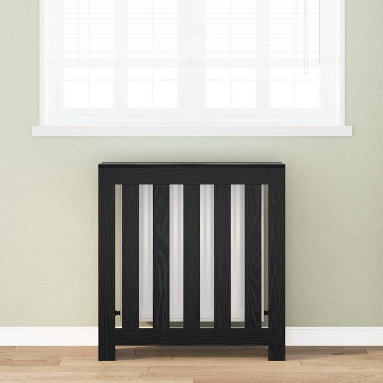 Vidaxx cache radiateur chêne noir 78 x 20 x 82 cm bois d'ingénierie