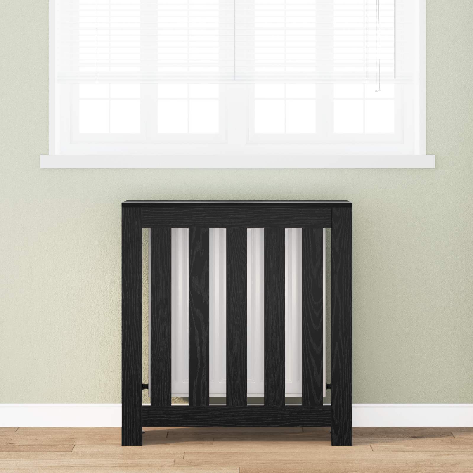 Vidaxx cache radiateur chêne noir 78 x 20 x 82 cm bois d'ingénierie