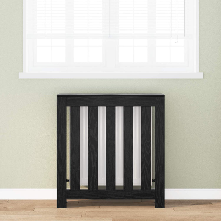 Vidaxx cache radiateur chêne noir 78 x 20 x 82 cm bois d'ingénierie