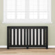 Vidaxx cache radiateur chêne noir 149 x 20 x 82 cm bois d'ingénierie
