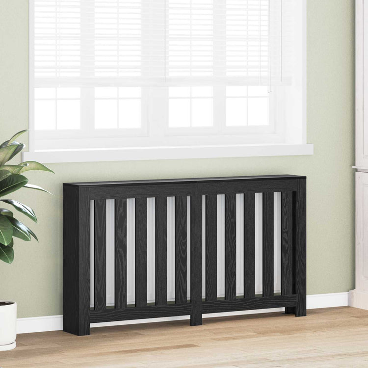 Vidaxx cache radiateur chêne noir 149 x 20 x 82 cm bois d'ingénierie