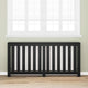 Vidaxxl cache radiateur chêne noir 175 x 20 x 82 cm bois d'ingénierie