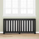 Vidaxxl cache radiateur chêne noir 175 x 20 x 82 cm bois d'ingénierie
