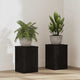 VidaXL support pour plantes 2 pcs chêne noir 20 x 20 x 30 cm bois d'ingénierie