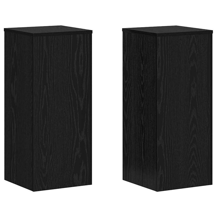 Vidaxx support pour plantes 2 pcs chêne noir 30 x 30 x 70 cm bois d'ingénierie