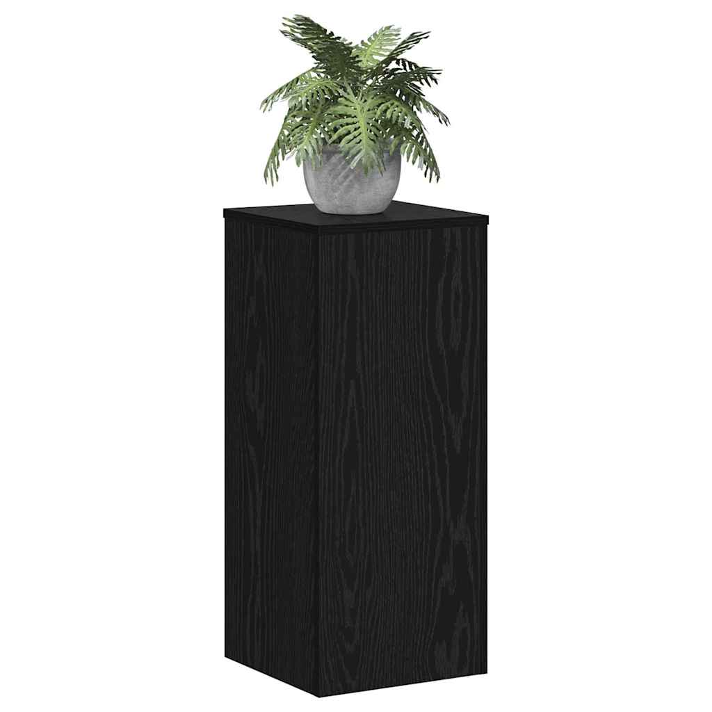 Vidaxx support pour plantes 2 pcs chêne noir 30 x 30 x 70 cm bois d'ingénierie