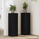 Vidaxxl support pour plantes 2 pcs chêne noir 25 x 25 x 80 cm bois d'ingénierie