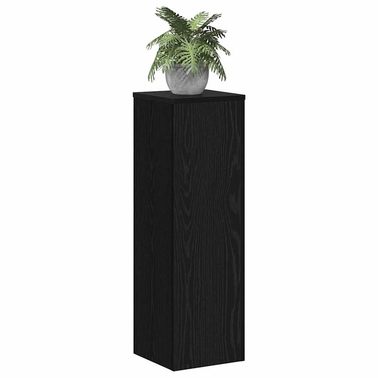 Vidaxxl support pour plantes 2 pcs chêne noir 25 x 25 x 80 cm bois d'ingénierie