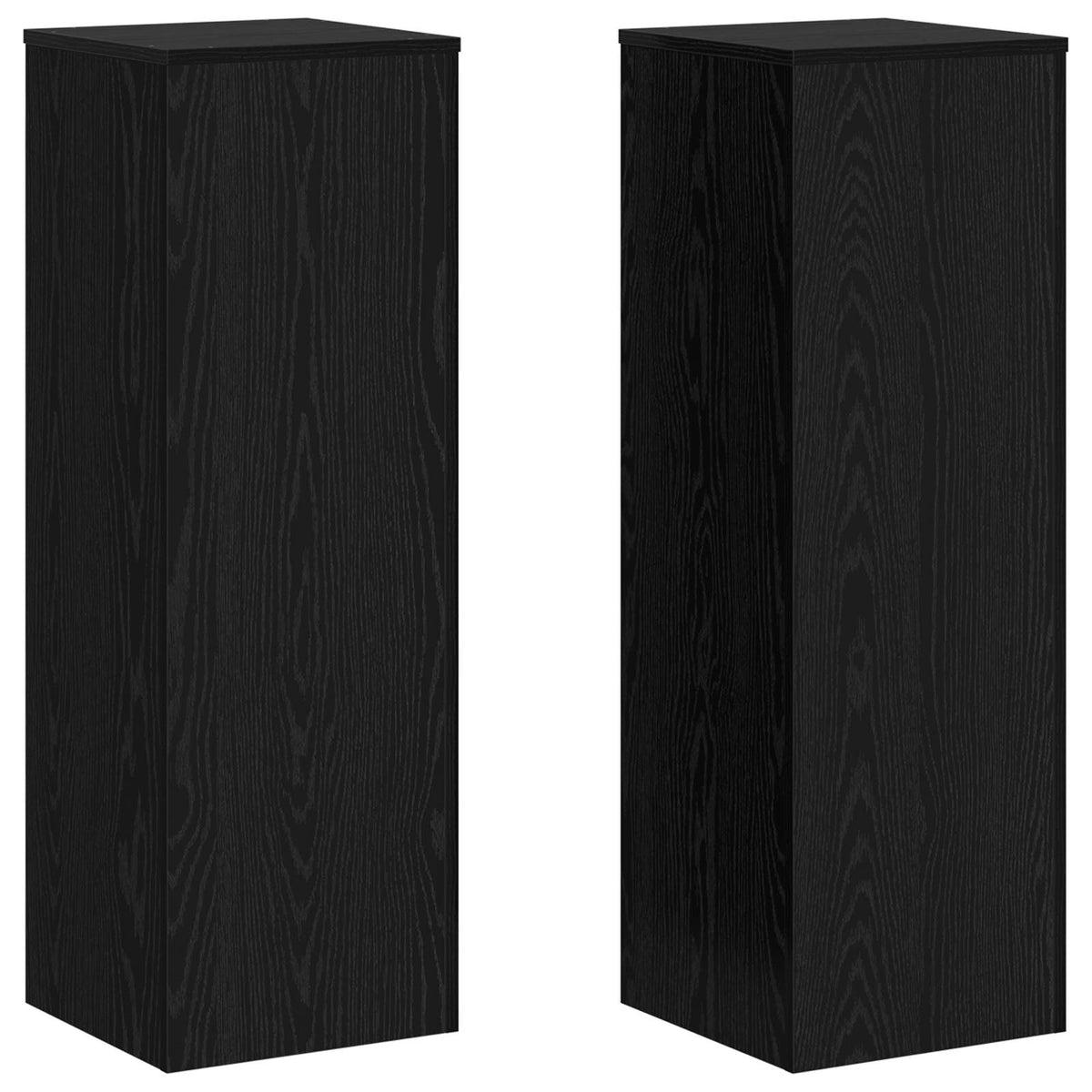 Vidaxxl support pour plantes chêne noir 33 x 33 x 100 cm bois traité