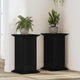 Vidaxxl support pour plantes chêne noir 33 x 33 x 60 cm bois traité