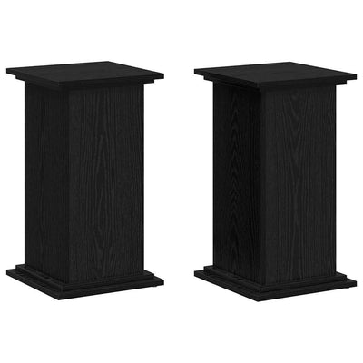 Vidaxxl support pour plantes chêne noir 33 x 33 x 60 cm bois traité