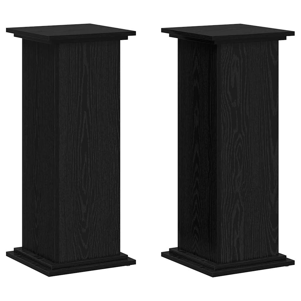 Vidaxx support pour plantes chêne noir 33 x 33 x 80 cm bois d'ingénierie