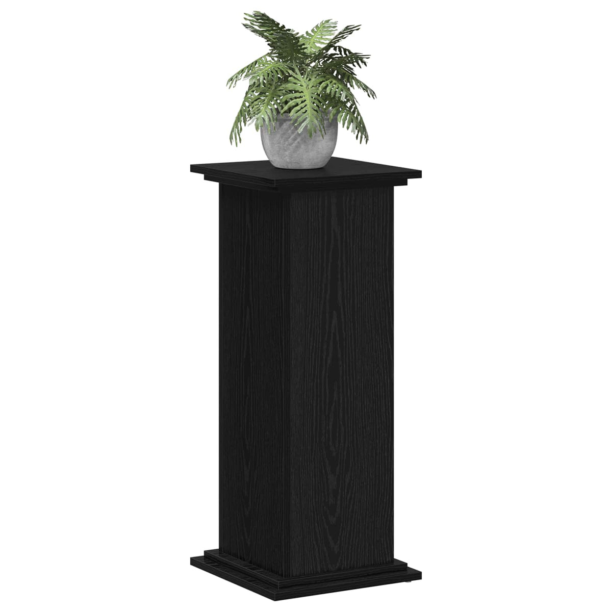 Vidaxx support pour plantes chêne noir 33 x 33 x 80 cm bois d'ingénierie