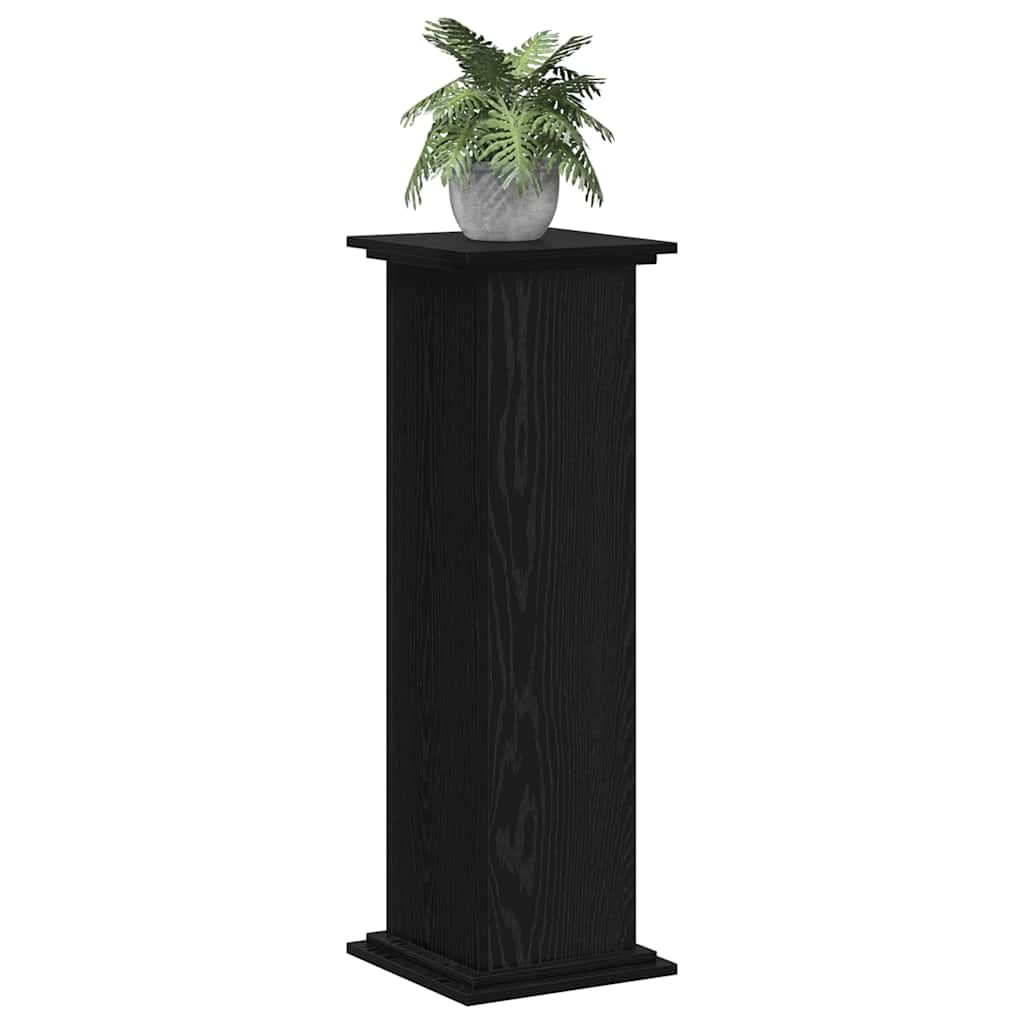 Vidaxxl support pour plantes chêne noir 33 x 33 x 100 cm bois traité